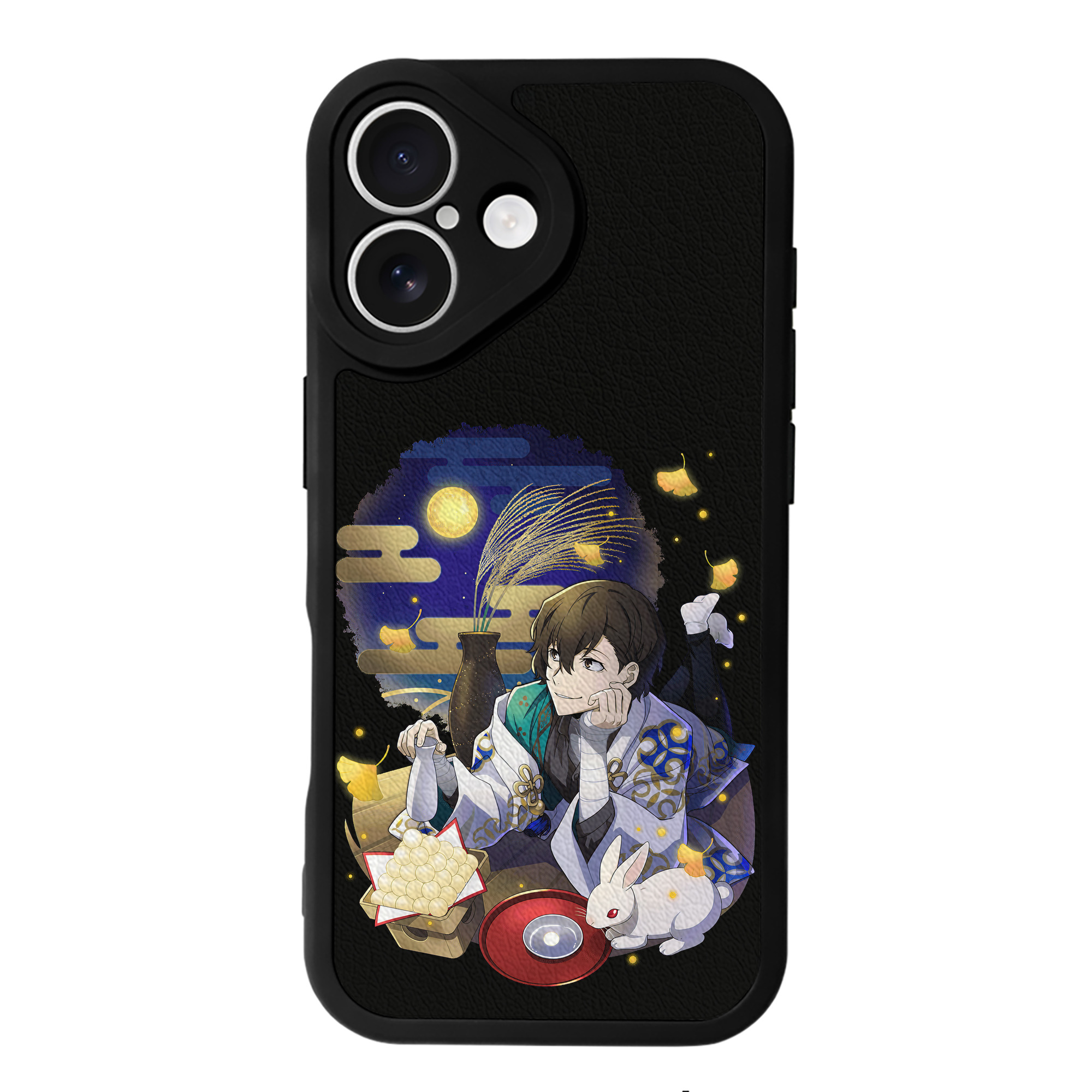 （画像用） 文豪ストレイドッグス Bungo Stray Dogs 【iPhone 16シリーズ対応】シリコンスマホケース（レザー調） 材質：シリコン